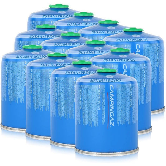 ventil-gaskartusche cv470 plus 450g - butanpropan gas 12er pack