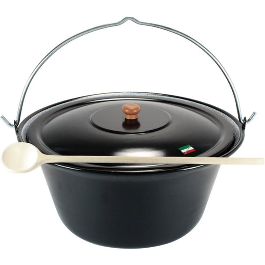 grillplanet ungarischer gulaschkessel 22 liter mit deckel emailliert gulaschtopf set